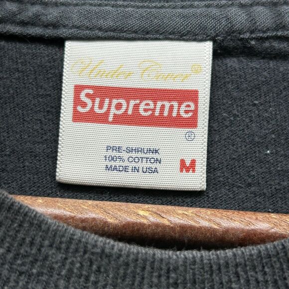 Supreme Undercover Shirt Mens Medium Black Public Enemy Terrordome Made USA Tee - Picture 6 of 10